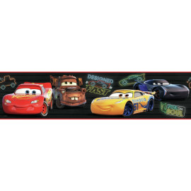 Frise adhésive Disney Cars Piston Cup Racing - 12,7 cm x 4.57 m
