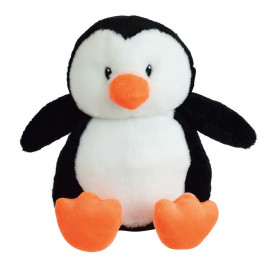 Peluche bouillote Pingouin - H 19 cm