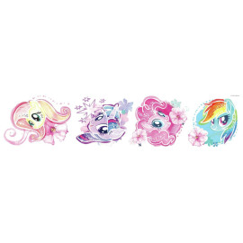 Stickers repositionnables My Little Pony Le Film aquarelle HASBRO - 4,06 cm, 4,57 cm by 42,67 cm, 21,59 cm