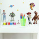 Stickers repositionnables Toy Story 4 PIXAR - 3,05 cm, 3,3 cm by 17,78 cm, 23,37cm