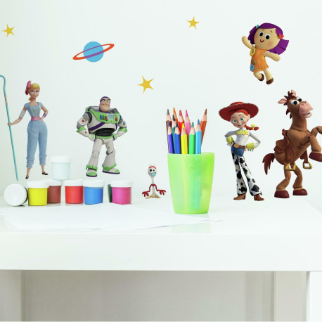 Stickers repositionnables Toy Story 4 PIXAR - 3,05 cm, 3,3 cm by 17,78 cm, 23,37cm