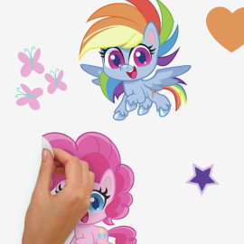 Stickers repositionnables My Little Pony Let's get magical HASBRO - 4,7 cm, 4,52 cm by 21,6 cm, 24,54 cm