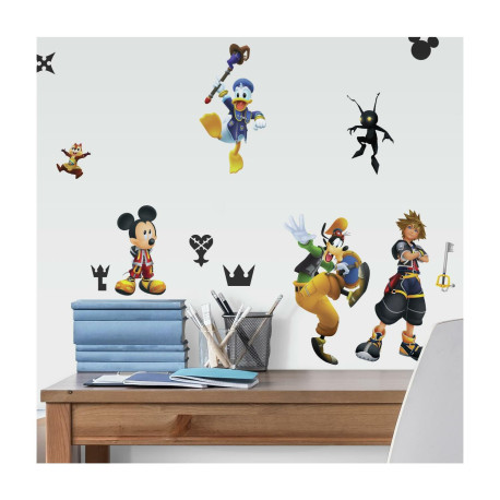 Stickers repositionnables Kingdom Hearts personnage DISNEY - 4,06cm, 5,59cm by 17,53cm, 28,96cm