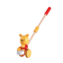 Disney Winnie L'Ourson jouet à pousser en bois Multicolore - 15x7.5x49 cm