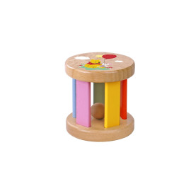 Disney Winnie L'Ourson jouet à faire rouler en bois Multicolore - 7x7 cm
