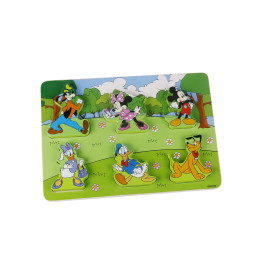 Disney Mickey Mouse Puzzle en bois Multicolore - 29.5x21x1.75 cm