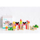 Disney Mickey Mouse Set de 60 blocs en bois Multicolore - 19x19x24 cm