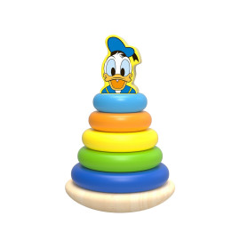 Disney Donald Duck Anneaux à empiler en bois Multicolore - 12x19.5 cm