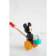 Disney Mickey Mouse jouet à pousser en bois Multicolore - 15x7.3x56 cm