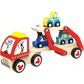 Disney Mickey et ses amis camion de transport de voitures multicolores- 28.5x7.5x16.5cm