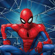 Coussin - Disney Marvel Spiderman accroupi - 40 cm x 40 m face avant 