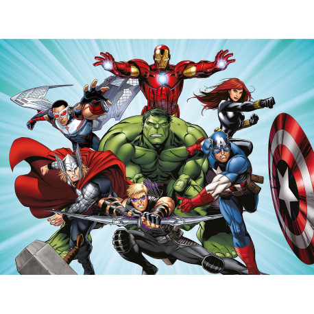 Papier peint intissé - Disney Marvel Avengers prêt à combattre - 360 cm x 270 cm