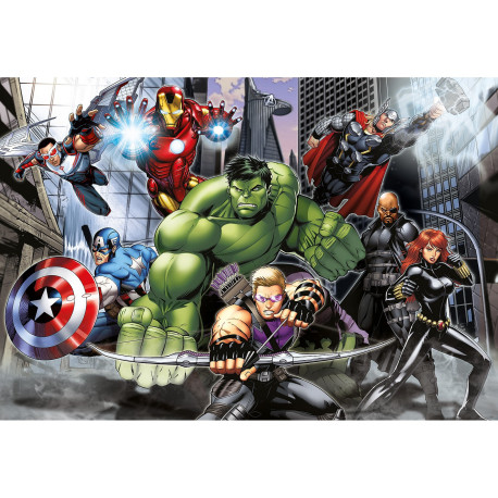 le Poster intissé - Disney Marvel -les avengers au combat