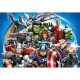 Poster intissé - Disney Marvel -les avengers -10 personnages - 160 cm x 110 cm