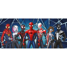 Poster géant - Disney Marvel Avengers Spiderman Miles Morales 7 personnages debout- 202 cm x 90 cm