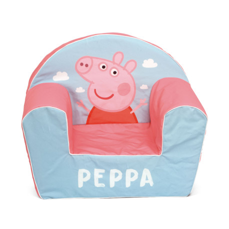 fauteuil en mousse Peppa Pig avec housse amovible et lavable