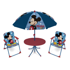 Set de jardin avec une table 2 chaises et parasol de DISNEY-Mickey