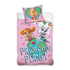 Parure de lit Pat’Patrouille Nickelodeon - "pawsome planet"140x200cm
