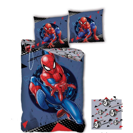 Parure de lit réversible - Spider-man qui vole Marvel - 140 cm x 200 cm