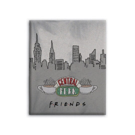 couverture de flanelle friends fond new york 130x160cm