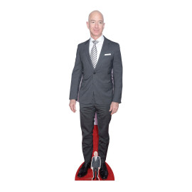 Figurine en carton Jeff Bezos - Buisnessman - Hauteur 172 cm
