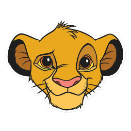 Masque en carton - Disney Le roi lion - Simba 27 cm
