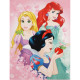 Tapis Princesses Disney Blanche Neige, Ariel et Raiponce - 95 x 125 cm