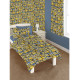 Rideaux minions - jaune et bleu - hauteur 183 cm