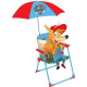 Chaise pliante enfant avec parasol - Pat'Patrouille 