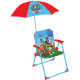 Chaise pliante enfant avec parasol - Pat'Patrouille 