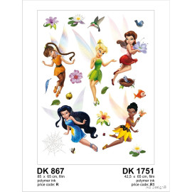 Stickers géant Fée Clochette Disney 42.5 x 65cm