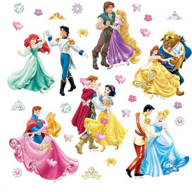 Stickers Princesse Disney  Sticker mural & geant Princesse Disney