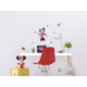 Minis Stickers Disney - Minnie Mouse - Modèle Pretty - 30 CM x 30 CM
