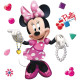 Minis Stickers Disney - Minnie Mouse - Modèle Pretty - 30 CM x 30 CM