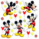 Minis Stickers Mickey Disney - 30 CM x 30 CM