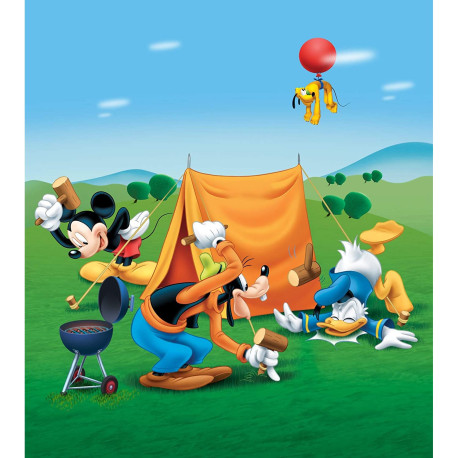 Papier peint XL intisse Le Picnic de Mickey Disney 180X202 CM