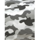 Parure de lit simple camouflage l'armée grise - 135 cm x 200 cm