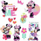 9 Stickers Minnie Mouse 3D Disney