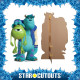 Figurine en carton taille réelle Sully et Bob Monstres Academy H 179 CM