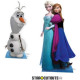 Figurine géante en carton Elsa & Anna La Reine des Neiges Disney H 162 CM