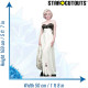 Figurine en carton Marilyn Monroe - robe blanche et de la fourrure 169 cm