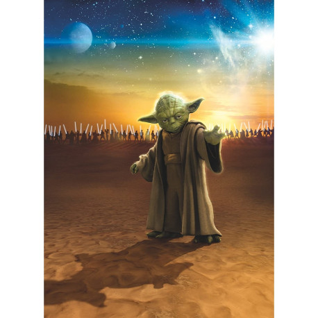 Papier Peint Yoda L'Attaque des Clones Star Wars 254X184 CM