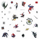 32 Stickers Personnages Spiderman Marvel