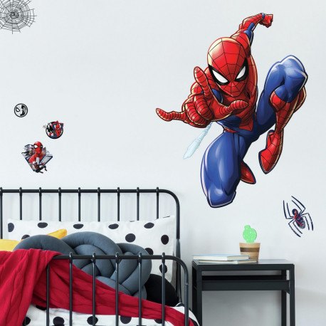 Stickers Géant Spiderman Marvel 70x85 cm  Sticker sur Découvrez les  stickers et et décalcos pour enfant sur Déco de Héros