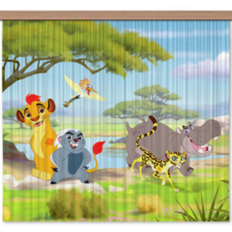 Rideau voilage La garde du Roi lion Disney 180X160 CM