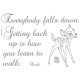 Stickers phrase Bambi "Getting back up" Disney