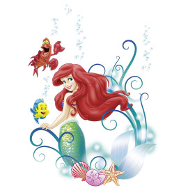 Stickers géant Ariel de La Petite Sirène Disney