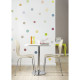 "Dots" Sticker Décoration murale Points Multicolores - 50x70cm