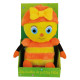 DROLES DE PETITES BETES MIREILLE L'ABEILLE PELUCHE HAUTEUR: ± 25 CM