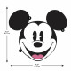 Sticker Mural Géant classique tête de Mickey Mouse XL